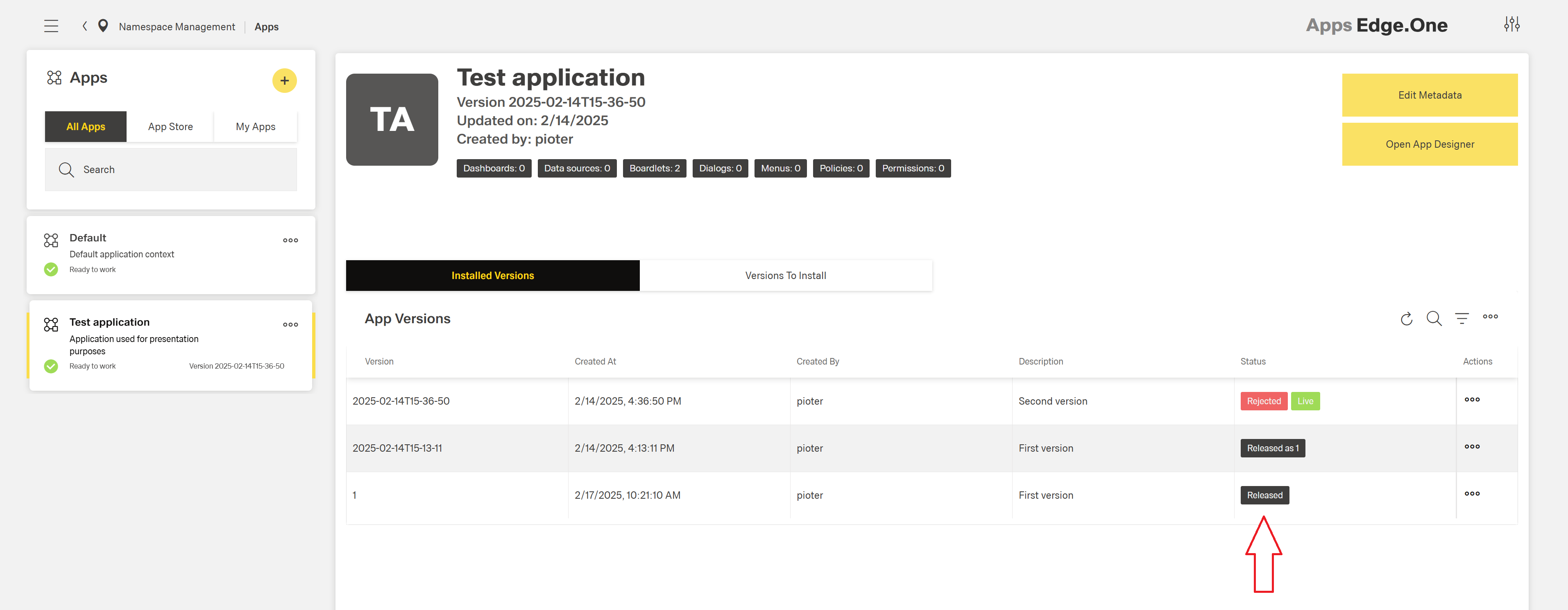 Install App Version 3