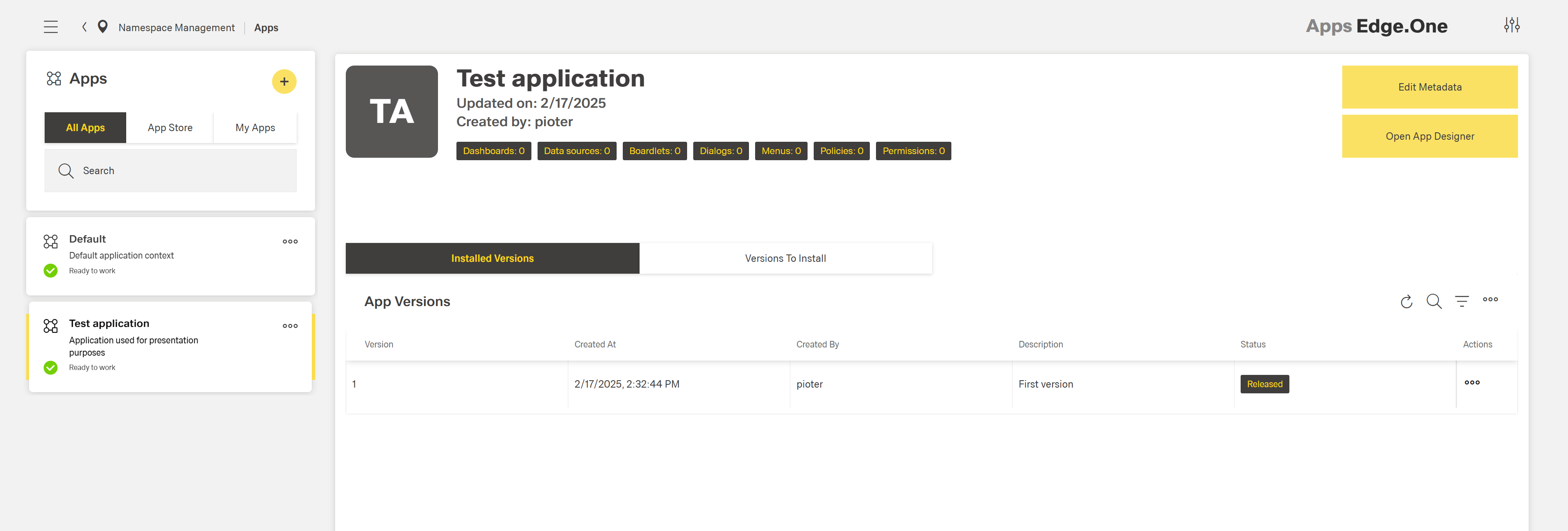 Install App Version 5