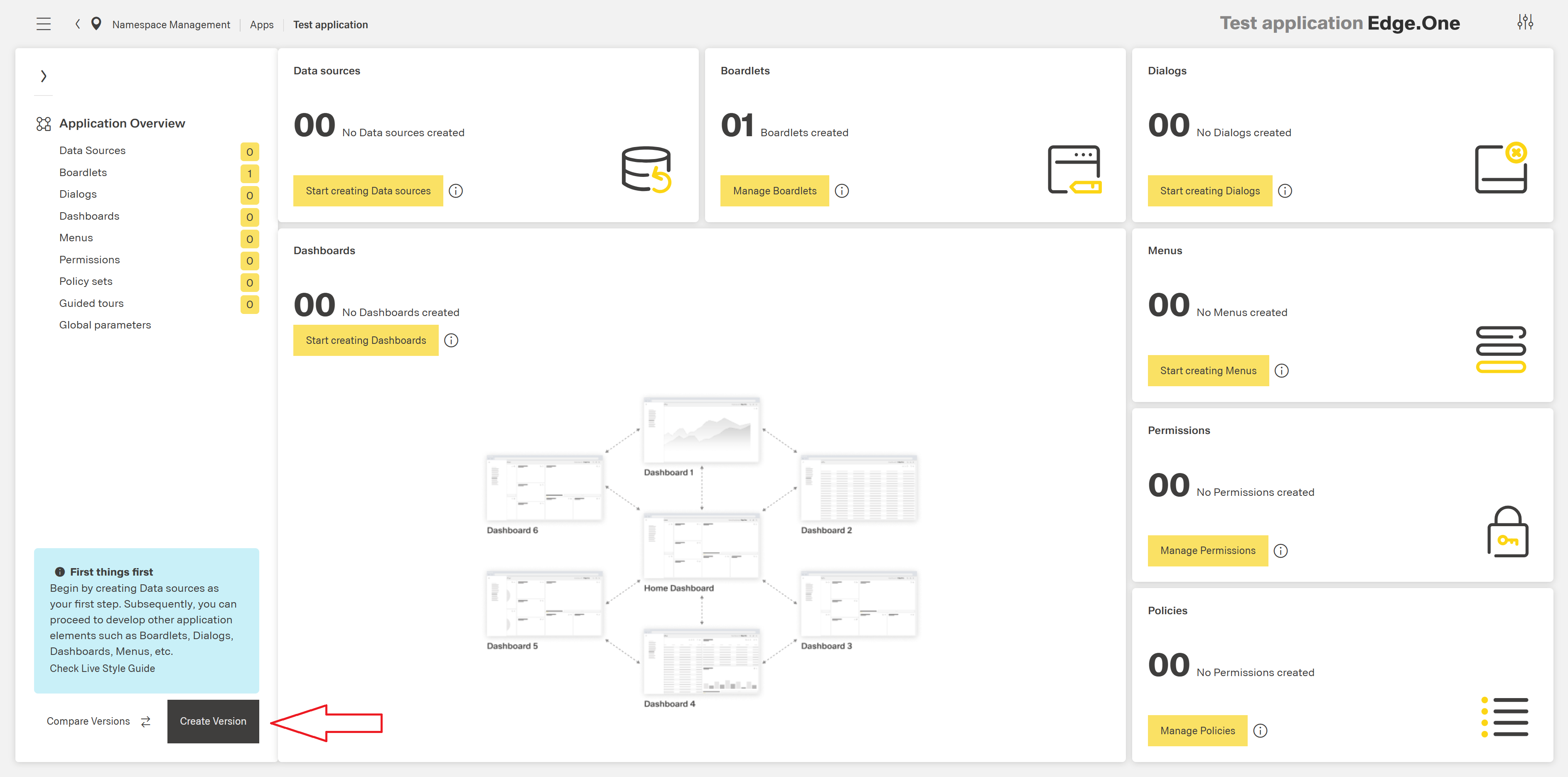Create App Version 2