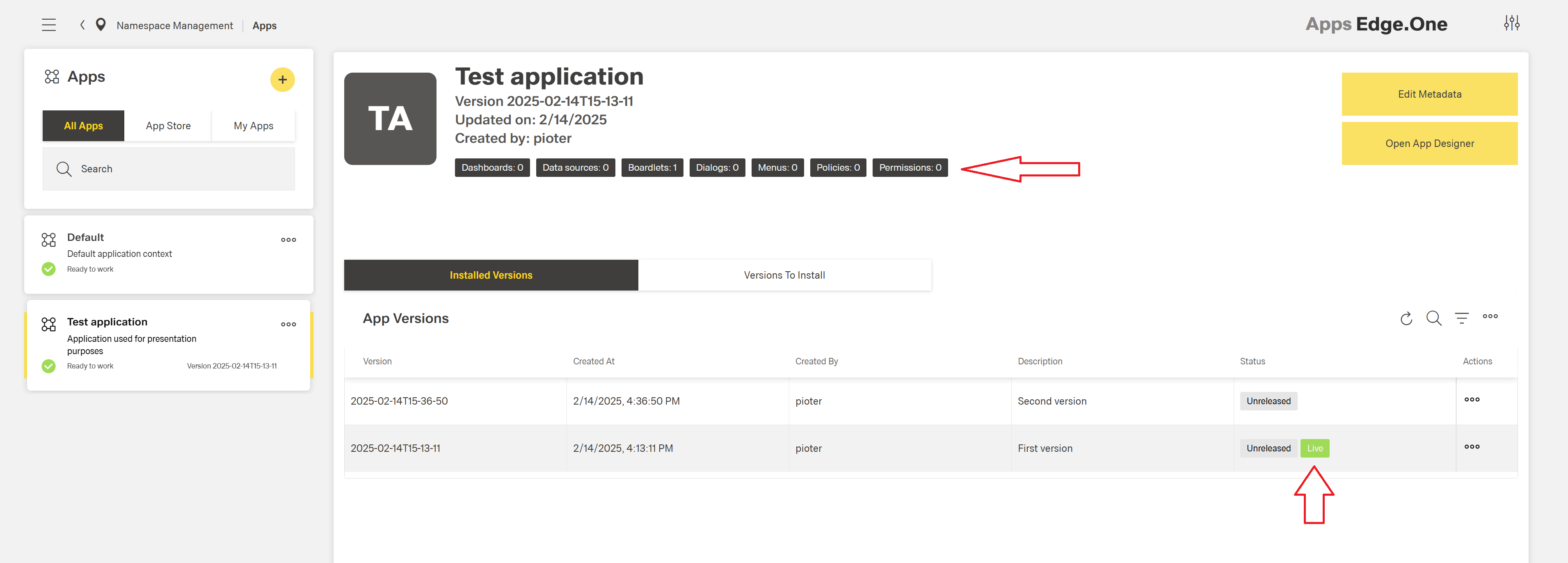 Restore App Version 3