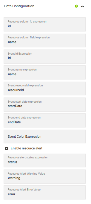Data Configuration tab