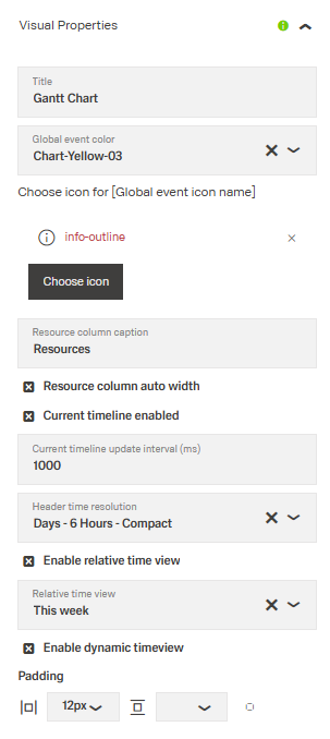 Visual Properties tab