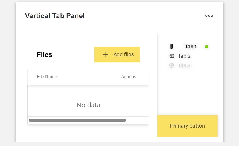 Example vertical Tab