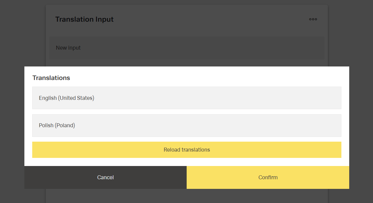 Example Translation Input