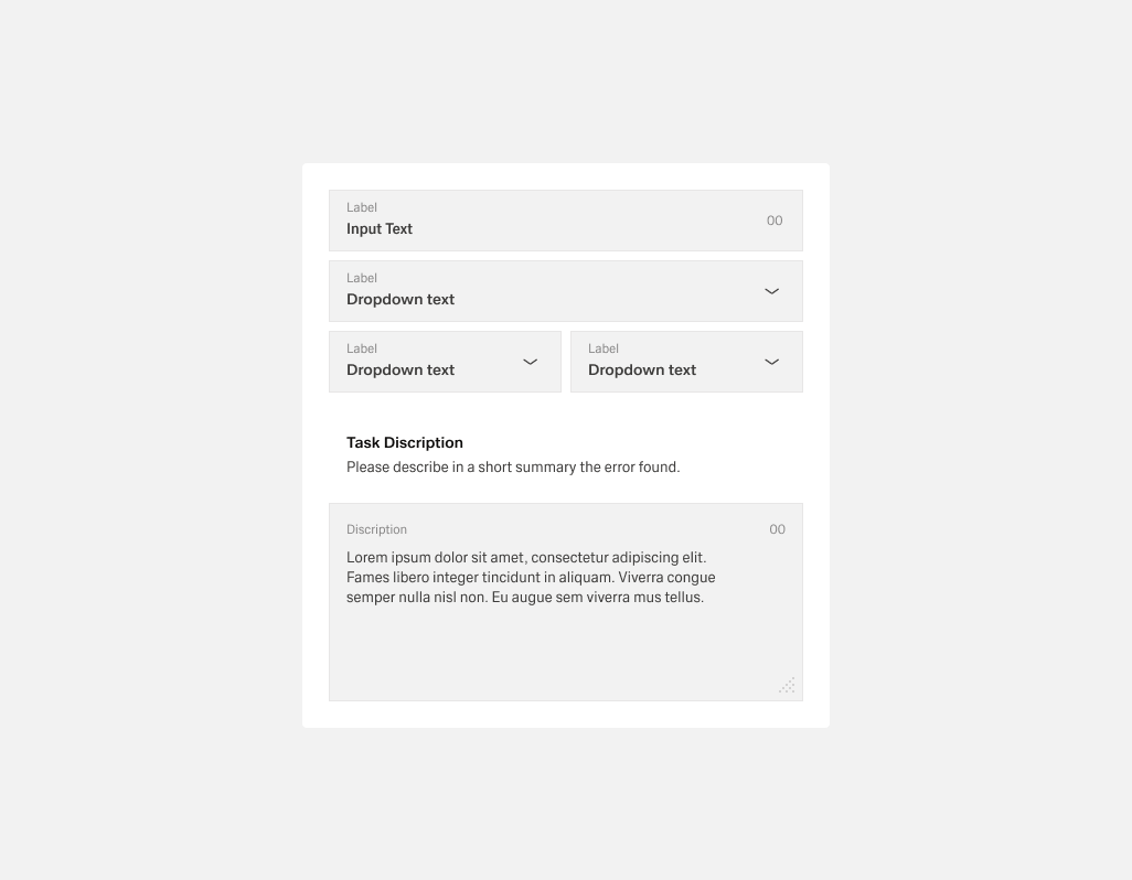 Helpertext inbetween