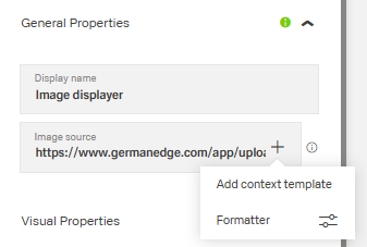 Imgae URL and settings