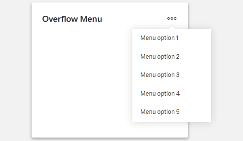 Example Overflow Menu