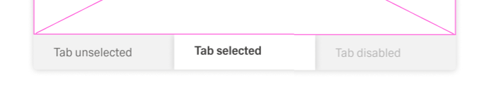 Different tab states