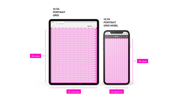 Portrait grid across breakpoints