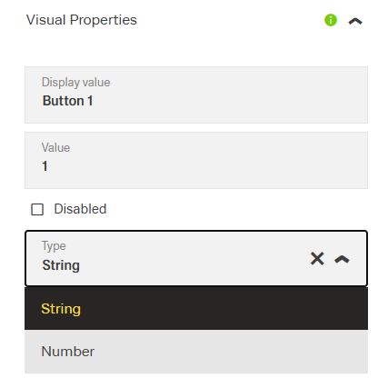 Visual Properties tab