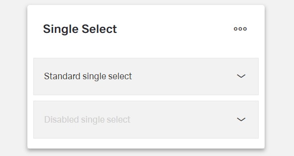 Single Select Variants