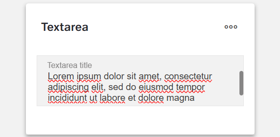 Example Textarea
