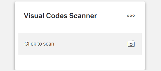 Example Visual Codes Scanner