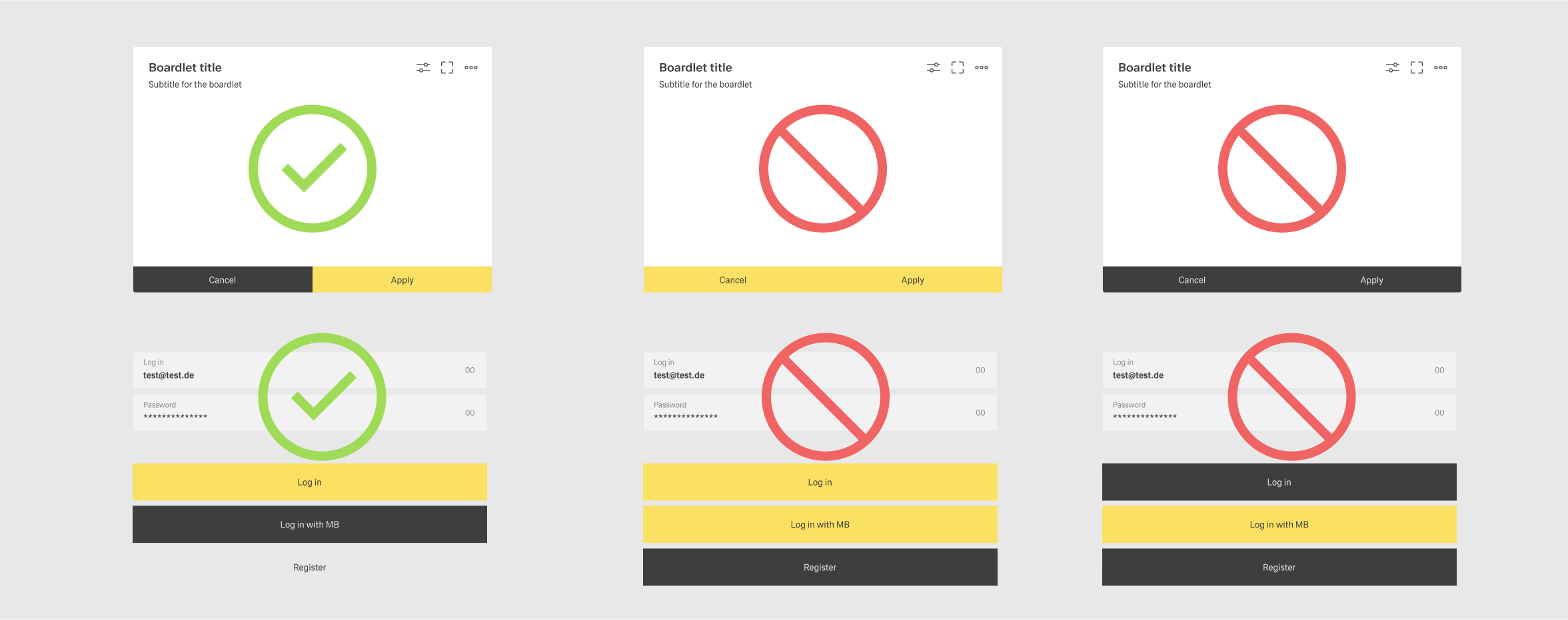 Does and Don'ts with Actions