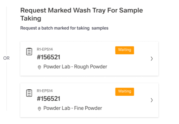 List of existing objects