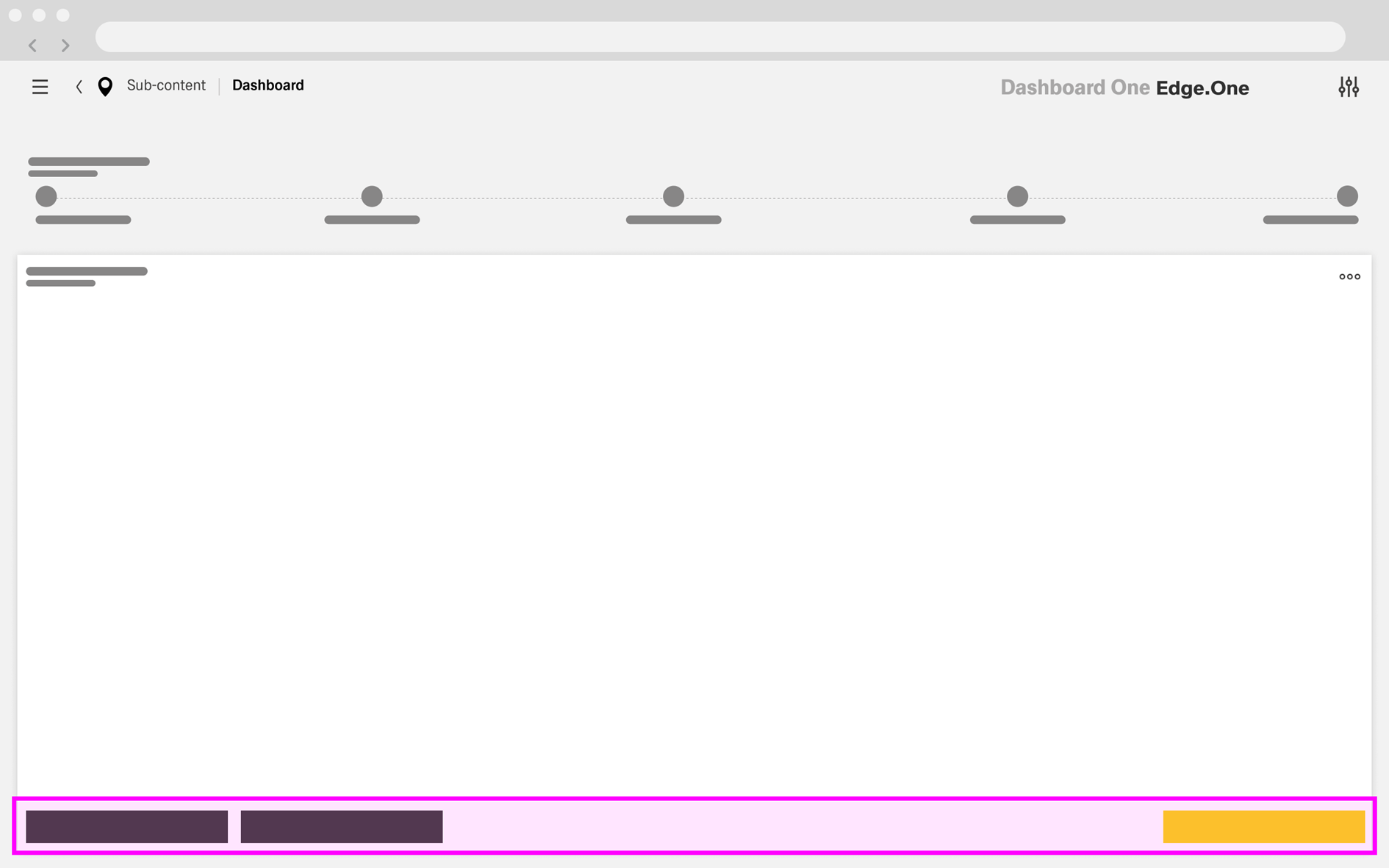 Buttons inside main content