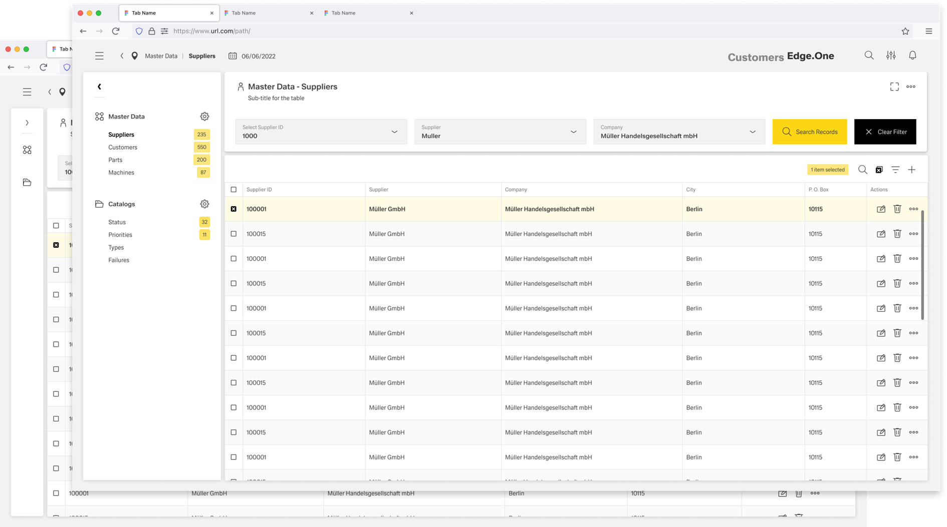 Expanded and collapsed